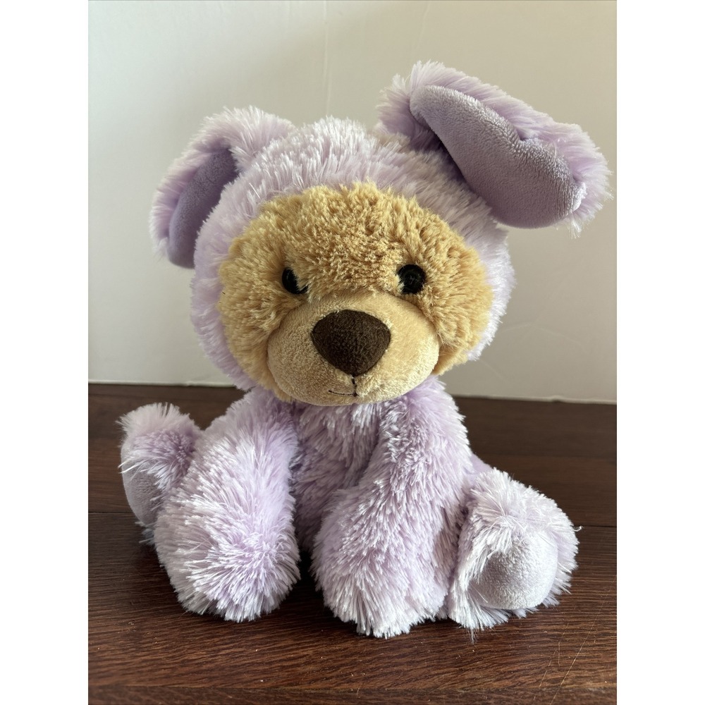 Aurora Lil Benny Bear Bunny Suit Stuffed Animal Plush 9" Pastel Purple 2017